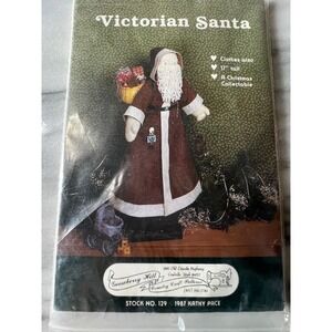 VTG Victorian Santa Craft Pattern Gooseberry Hill Country   1987 Kathy Pace